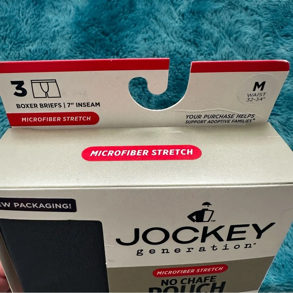 Jockey Boxer Briefs 3-Pack Size M